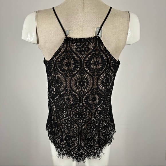 💕 Loft Elegant Black Lace Sleeveless Top S - Picture 3 of 8